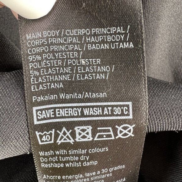 Ivy Park Sweatshirt Womens XXS Oversized Black Perforated Spell Out Logo - Picture 9 of 10